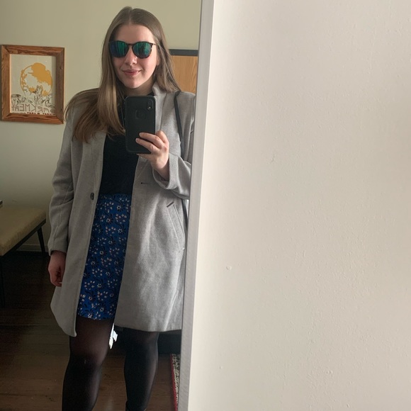 J.Crew Blue Floral Flutter Mini Skirt - Picture 4 of 6